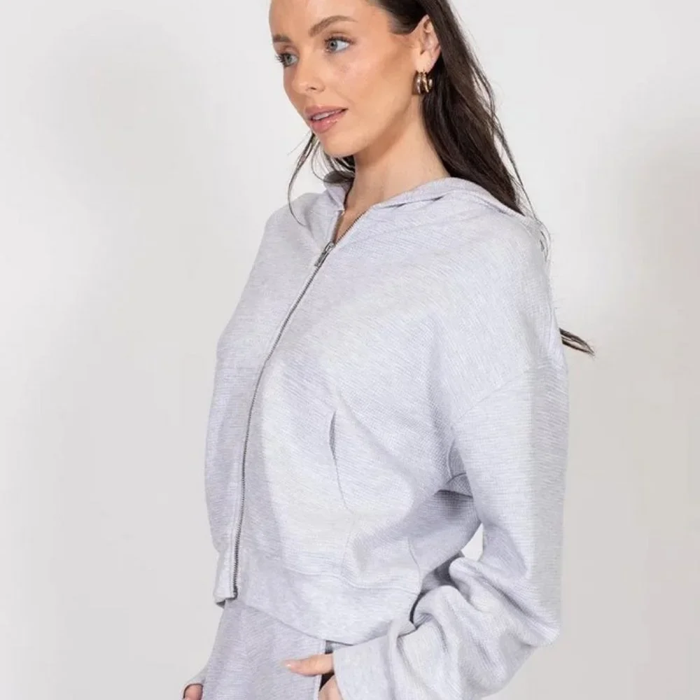 NWT Brunette the Label 3XL-4XL Middle Sister Full Zip Hoodie, Classic Gr… - Picture 2 of 14